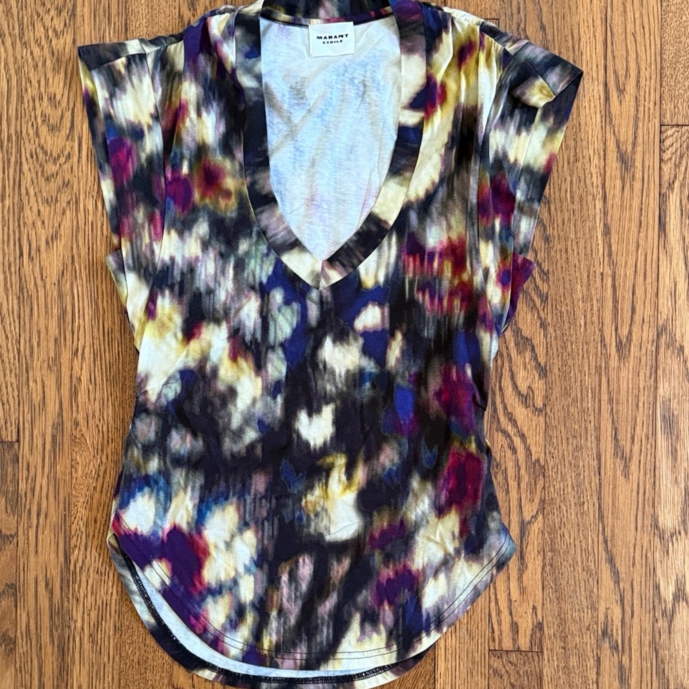 Trendy Multicolor Short Sleeve Women's Top
